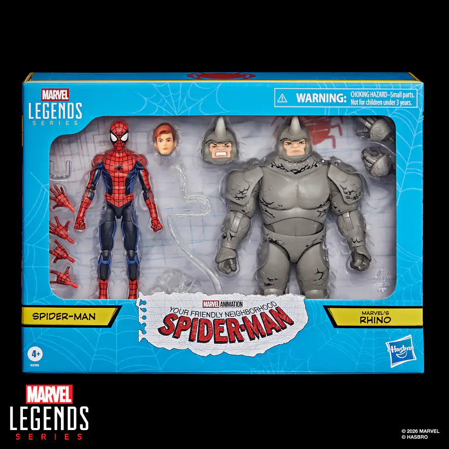 [Preventa Abierta] MARVEL LEGENDS SERIES SPIDER-MAN VS. MARVEL’S RHINO, YOUR FRIENDLY NEIGHBORHOOD SPIDER-MAN (Exclusive) 1