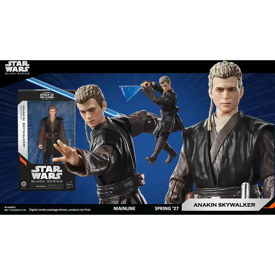 [Preventa Abierta] Star Wars The Black Series Attack Of The Clones (Episode II): Anakin Skywalker (Padawan) 