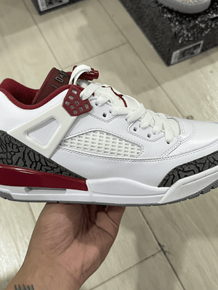 AJ2 White Varsity Red