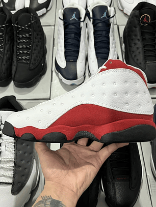 AJ13 White and Red