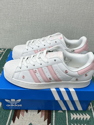 Superstar White And Light Pink