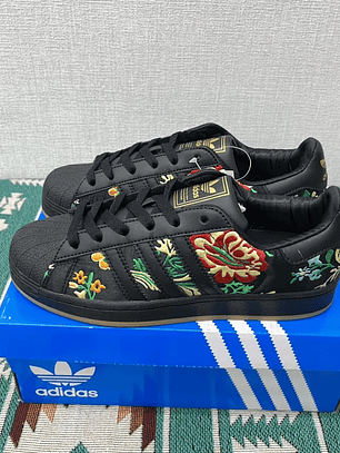 Superstar Black Floral Embroidery