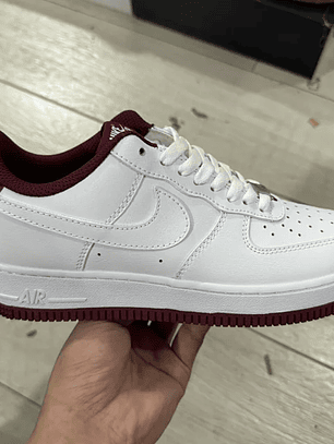 AF1 White/Dark Beetroot