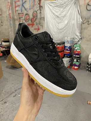 AF1 07 x Fragment Design x CLOT Black Silk