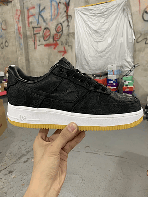 AF1 07 x Fragment Design x CLOT Black Silk