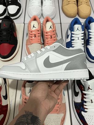 AJ1 Low Vintage Stealth Grey