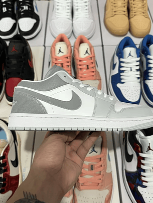 AJ1 Low Vintage Stealth Grey