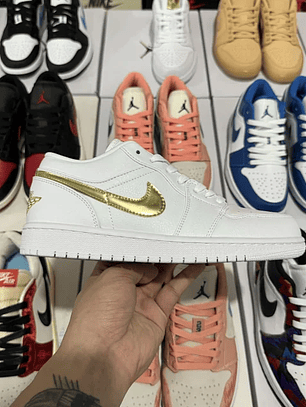 AJ1 White Metallic Gold
