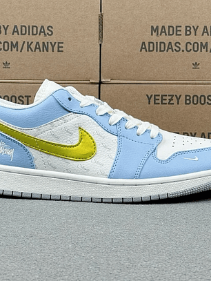 AJ1 Low x Stussy Blue