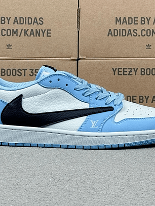 AJ1 Low x LV Blue