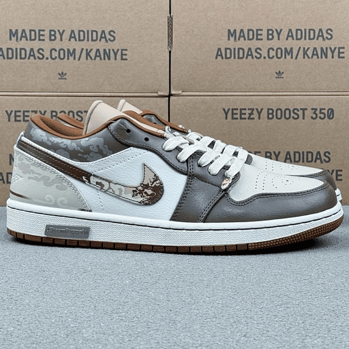AJ1 Low White and Brown 5