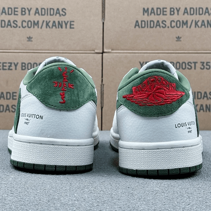 AJ1 Low x LV Green 6