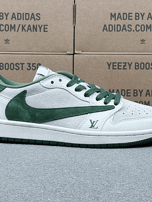 AJ1 Low x LV Green