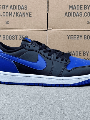 AJ1 Low  Black-White-Game Royal