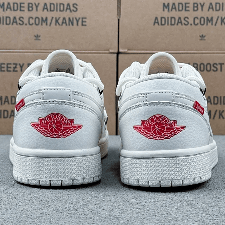 AJ1 Low x White Supreme 6
