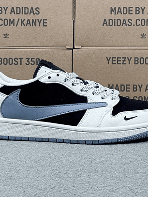 AJ1 Low x Stussy White And Black