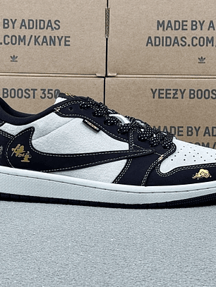 AJ1 Low White And Black