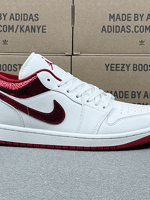 AJ1 Low Red And White