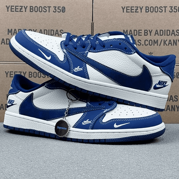 AJ1 Low White And Blue 5