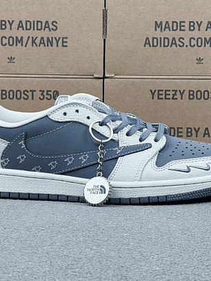 AJ1 Low The North Face Grey