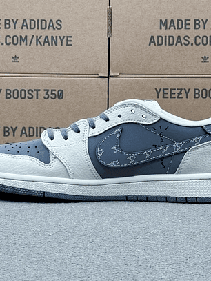 AJ1 Low The North Face Grey