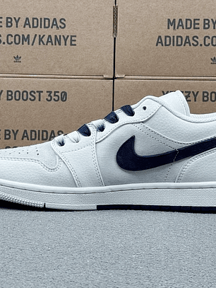 AJ1 Low Blue and White