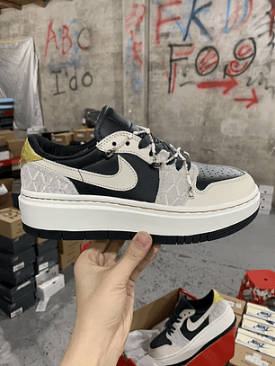 AJ1 Low Elevate Black Grey