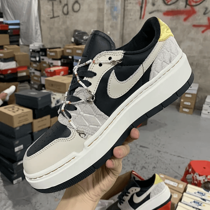 AJ1 Low Elevate Black Grey 2