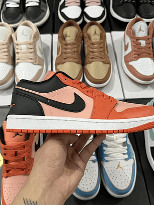 AJ1 Low Orange Black