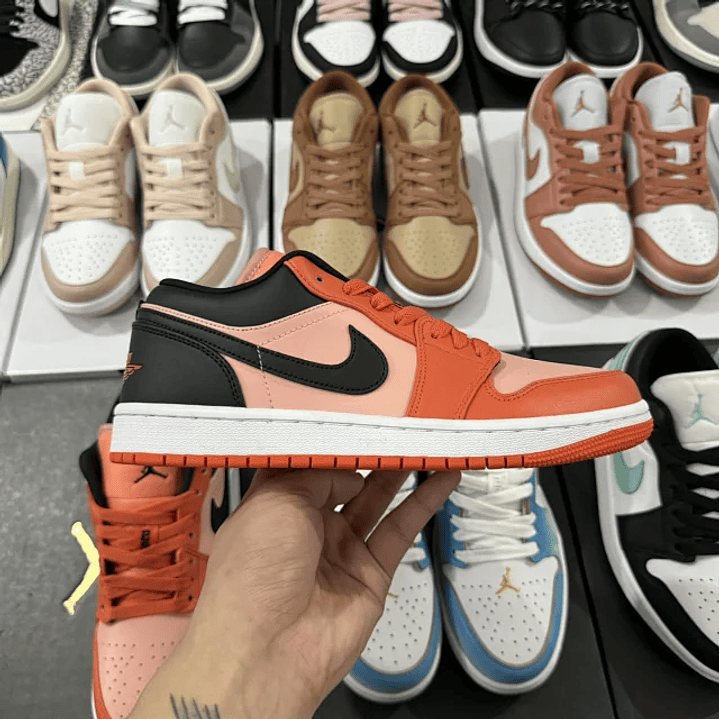AJ1 Low Orange Black 1