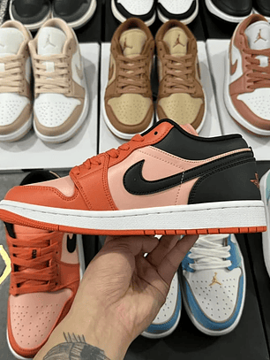AJ1 Low Orange Black