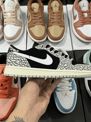 AJ1 Low Black Cement