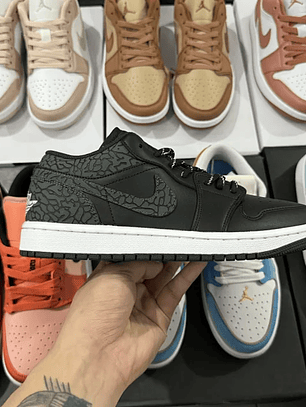 AJ1 Low Black Elephant