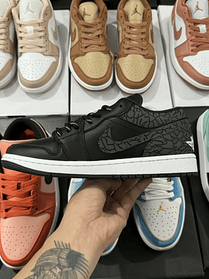 AJ1 Low Black Elephant