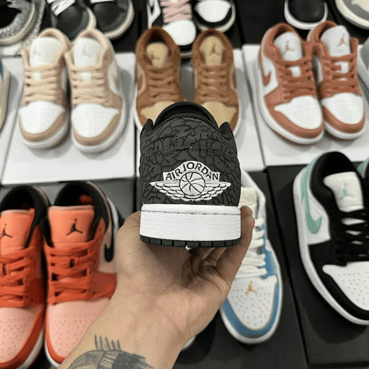 AJ1 Low Black Elephant 6