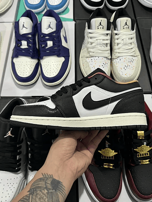 AJ1 Low Black White Hyper Pink