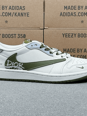 AJ1 Low x Dior White And Green