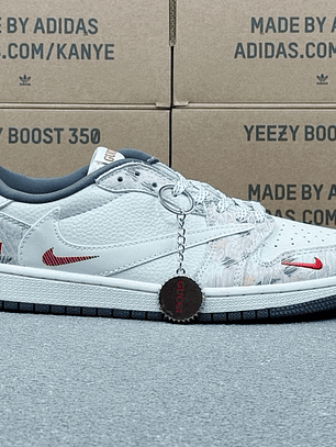 AJ1 Low x Gucci White And Red