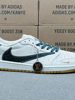 AJ1 Low x Lv White Yellow