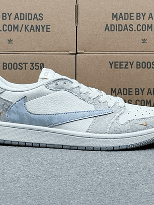 AJ1 Low x GUCCI White Blue 