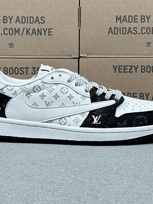 AJ1 Low x LV Black And White
