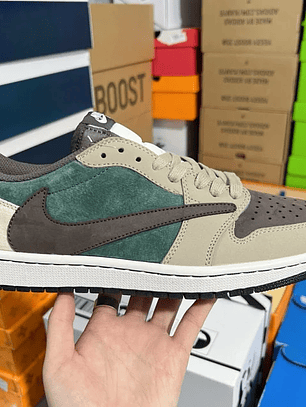 AJ1 Low Travis Scott Green Brown