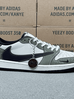 AJ1 Low Stussy and white