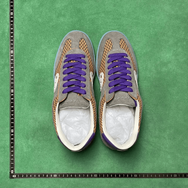 Gucci G75  Multicolor Mesh / Suede / Purple / Orange  6