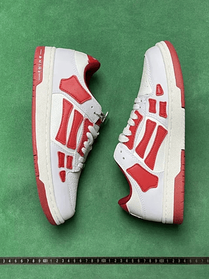 Skel Top Low White and Red