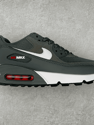 90 Iron Grey/University Red