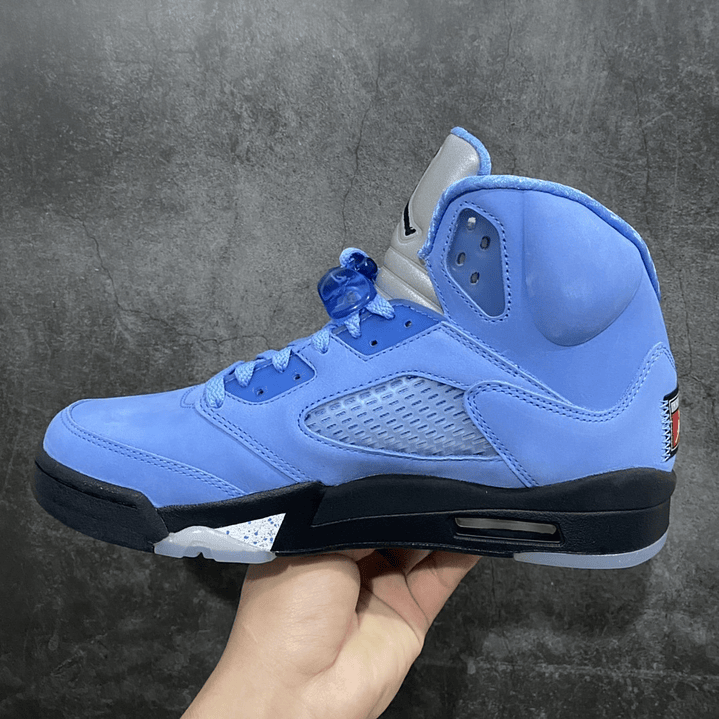 AJ 5 UNC University Blue 3
