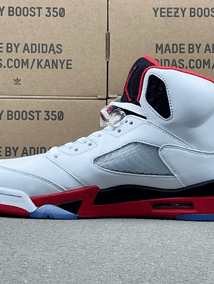 AJ 5 Fire Red Black Tongue
