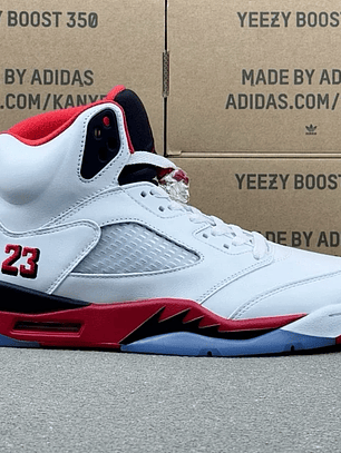 AJ 5 Fire Red Black Tongue