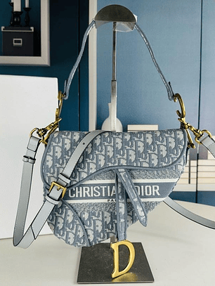 Saddle Dior Oblique Denim Blue